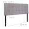 Flash Furniture Full Bedford, Headboard, Gray Fabric HG-HB1704-F-LG-GG - alternate 9